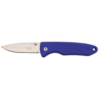 Fox Outdoor Jack Knife, one-handed, blue, TPR handle