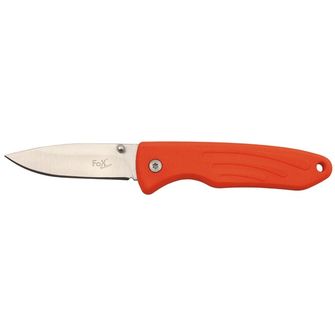 Fox Outdoor Jack Knife, one-handed, orange, TPR handle