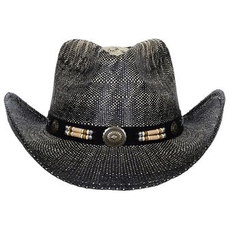 Fox Outdoor Straw Hat, Texas with hat band, black-brown