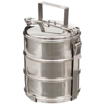 Foxoutdoor food container, 3 pieces, stainless steel