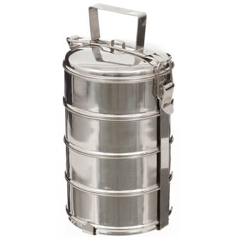 Foxoutdoor food container, 4 pieces, stainless steel