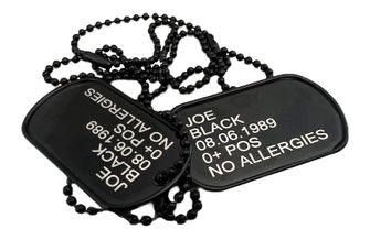 Engraving labels - DOG tags