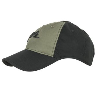 Helicon cap with logo, olive-black