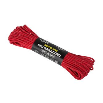 Helicon -tex 550 paracord reflective (50ft) - red