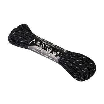 Helicon -Tex 550 Paracord Reflective (50ft) - Black