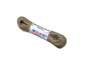 Helicon-Tex Paracord 550lbs rope, 33 meters, Coyote