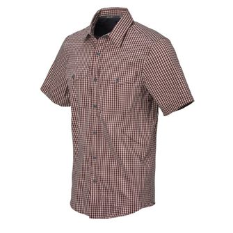 Helikon-Tex Tactical short-sleeved shirt Covert Concealed Carry - Dirt Red Checkered