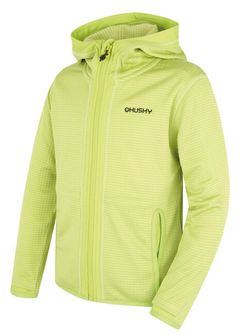 Husky baby sweatshirt with hood artic zip to br. green / dark khaki
