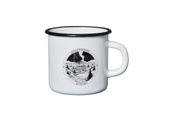 Husky metal mug, cottage