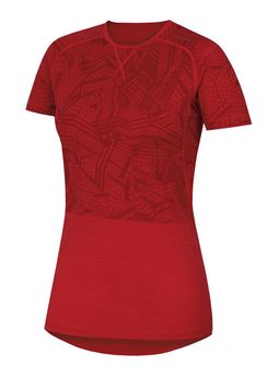Husky merino thermal underweight women's t -shirt with short sleeves red
