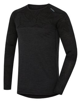Husky merino thermal underwear men's t -shirt with long sleeves black