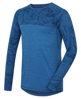 Husky merino thermal underwear men's T -shirt with long sleeves TM. blue