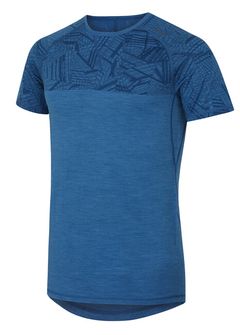 Husky merino thermal underwear men's T -shirt with short sleeves TM. blue