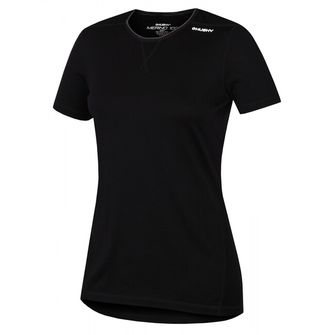Husky merino thermal underwear T -shirt short women's black