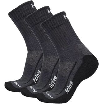 HUSKY Active 3Pack Socks, Black