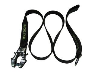 K9 thorn leash with carabiner Cong Frog, black, XL