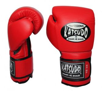 Katsudo box gloves professional II, red