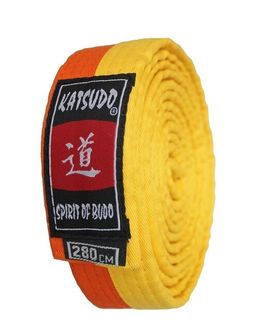 Katsudo judo belt yellow-orange