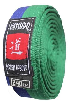 Katsudo judo belt green-blue