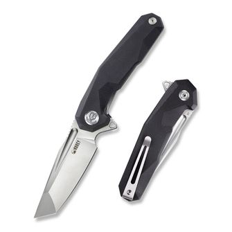 KUBEY Folding knife Carve Black G10 (D2)