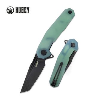 KUBEY Folding knife Carve, steel AUS 10, Jade