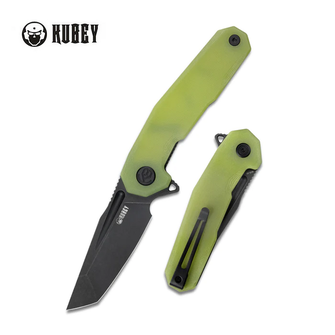 KUBEY Folding knife Carve, steel AUS 10, yellow