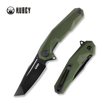 KUBEY Folding knife Carve, steel D2, green