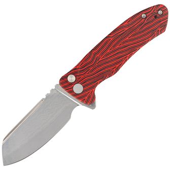 KUBEY Folding knife Creon S - Damascus & Red