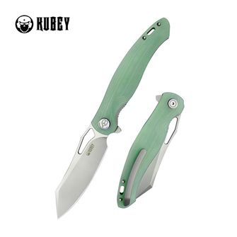 KUBEY Knife Drake, steel AUS 10, Jade