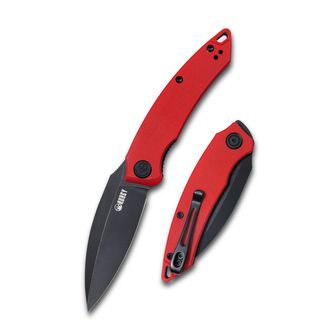 KUBEY Folding knife Leaf Red & Black