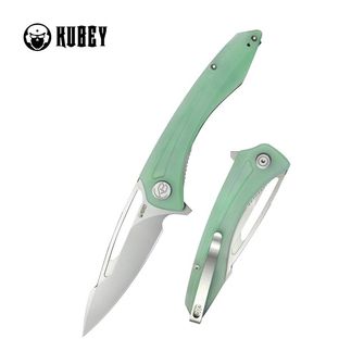 KUBEY Folding knife Merced Jade G10