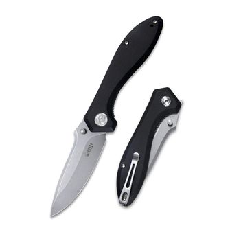 KUBEY Folding knife Ruckus Black G10