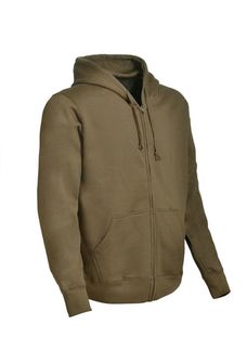 M-tramp sweatshirt with hood, brown