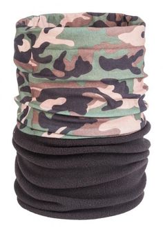 M-tramp neckline, camouflage-black