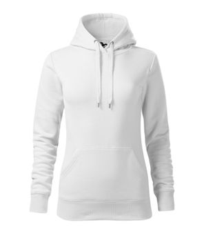 Malfini Cape women's hooded sweatshirt, white