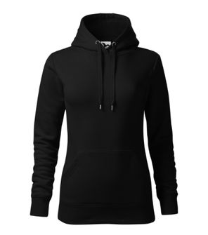 Malfini Cape women's hooded sweatshirt, black