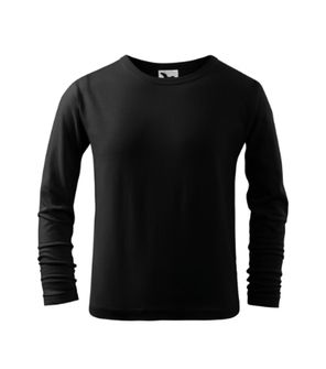 Malfini Fit-T LS baby t-shirt with long sleeves, black