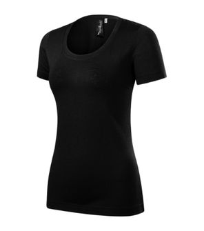 Malfini Merino Rise Women's Short T -Shirt, Black