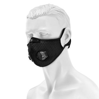 Maraton mesh anti-smog mask - black