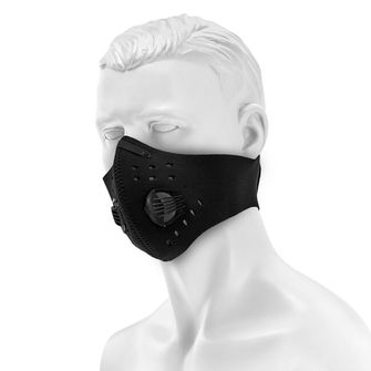 Maraton neoprene anti-smog mask - black