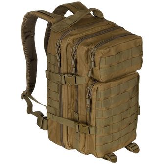 MFH US Backpack, Assault I, Basic, coyote tan