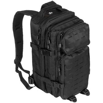 MFH US Backpack, Assault I, Laser, black