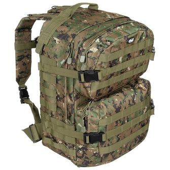 MFH US Backpack, Assault II, digital woodland