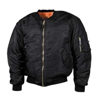 MFH MA1 bomber pilot jacket, black