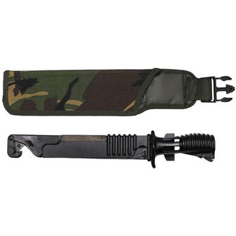 MFH GB Bayonet, SA80, black, sheath, DPM pouch