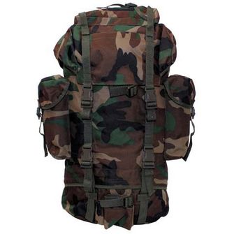 MFH BW waterproof backpack woodland pattern 65L