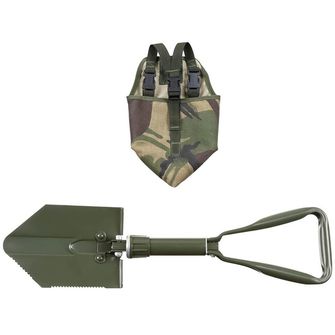 MFH BW Folding Spade, 3-part, OD green, with used pouch