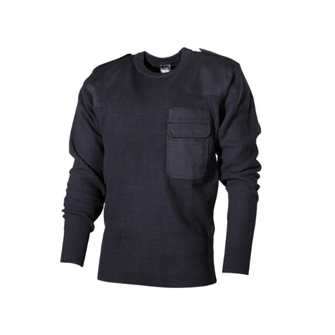 MFH BW sweater with a breast pocket, blue