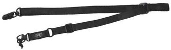 MFH clip strap with carabiner, black