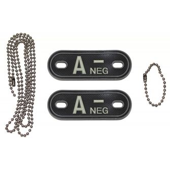 MFH DOG-Tags dog labels and neg, 3D PVC, black